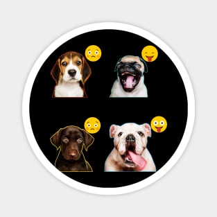 Dogs Act Emoji Magnet